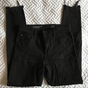 AG The Farrah Black Fray Ankle Skinny 28/6